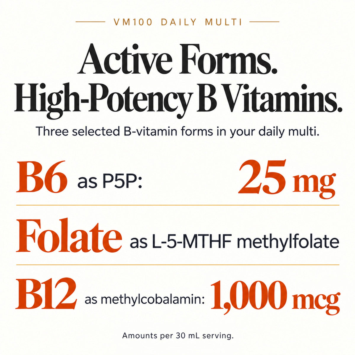 VM100 Liquid Multivitamin and Multimineral Daily Supplement - 100+ Nutrients with Vitamins, Minerals, Antioxidants, and Superfoods - 32 oz