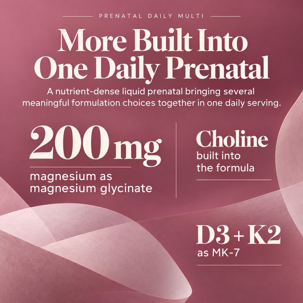 Prenatal Plus DHA Once-Daily Liquid Prenatal Multivitamin, for Preconception, Pregnancy & Lactation, Fruit Flavored, 16 fl oz
